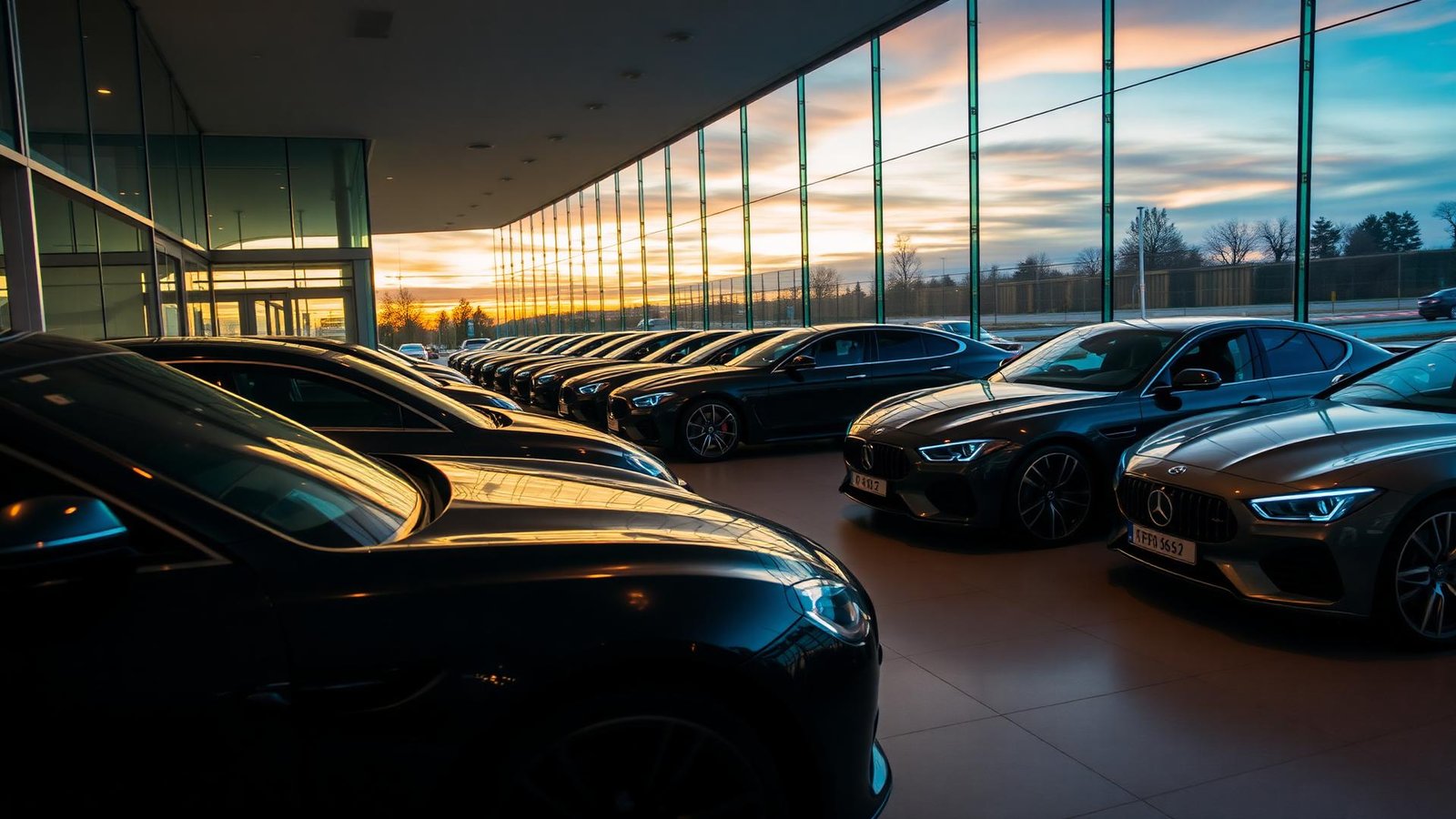 Luxus-Autohaus Showroom